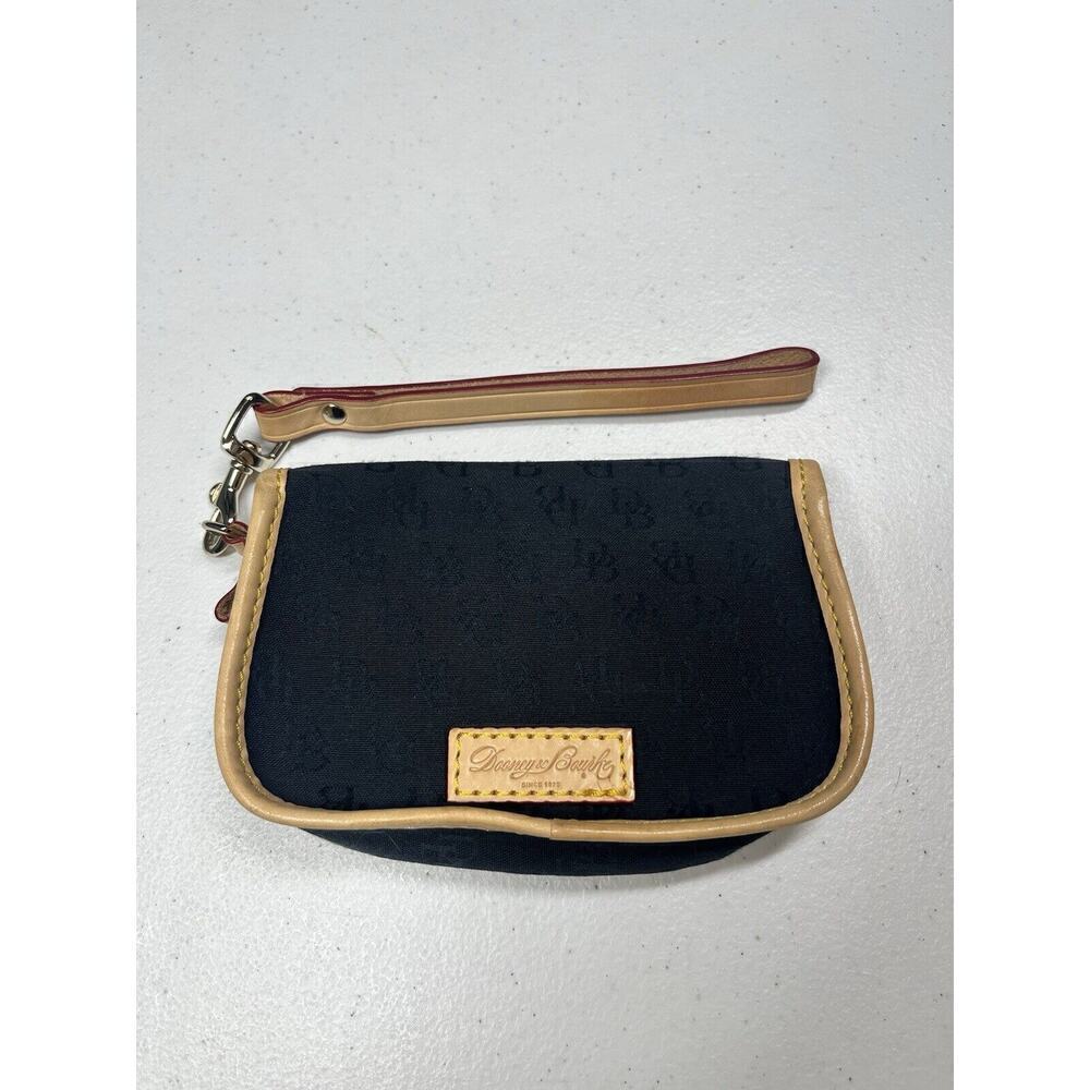 Dooney And Bourke Vintage Black Wristlet Wallet Purse Small Mini - Picture 2 of 7